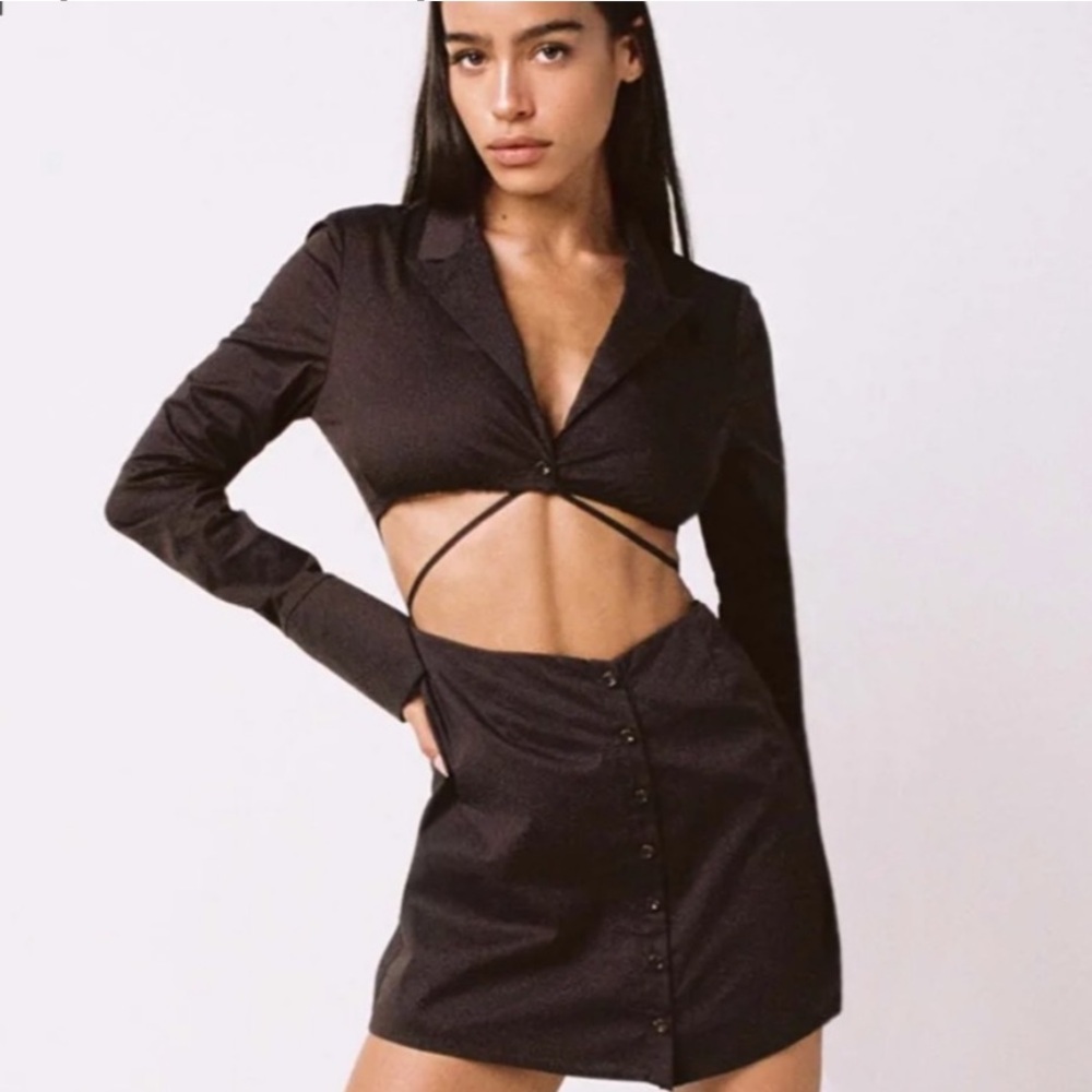 Tiger Mist Chocolate Brown Abi Dress | L